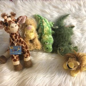 Webkins Ganz Plush Lot of 5 Zoo Animals
